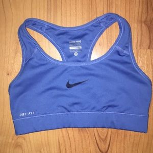 Blue Nike Sports Bra